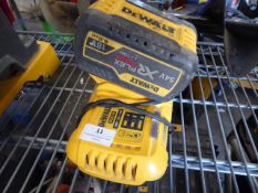 * DeWalt fast charger with 2 x Flex Volt 54V batteries