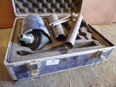 * set of cutting bits in carry case