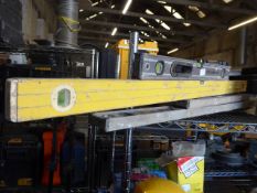 * pair of spirit levels (2ft, 4ft)