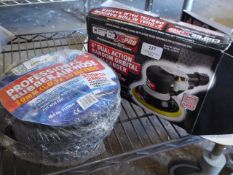 * Clarke air hose and orbital sander