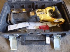 * DeWalt DCS388 reciprocating saw in carry case
