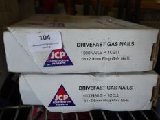 * 2 x boxes gas nails