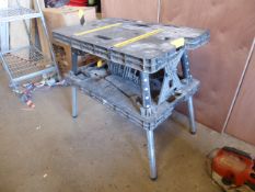 * Keter folding work bench with shelves