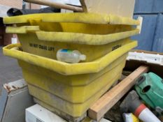 * 3 x large breedon mixing tubs