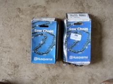 *Two Husqvarna H42056E Saw Chains Part
