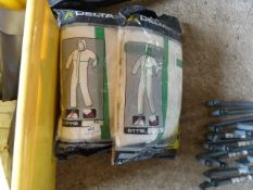 *Three Disposable Overalls 2x XL 1x L