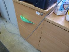 *Light Wood Effect Three Drawer Cabinet