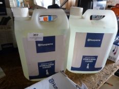 *2x 2.5L of Husqvarna Pressure Washer Stone & Wood
