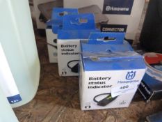 *Four Husqvarna Battery Status Indicators