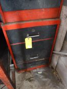 *Three Drawer Engineers Cabinet (grey & red)