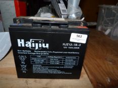 *Haijiu 12v Battery 18ah Type HJZ12-18-3