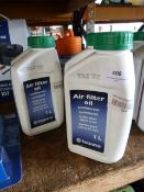 *4x 1L of Husqvarna Air Filter Oil