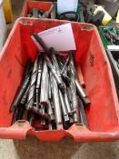 *Box of Various Morse Taper Reamers and Bridge Rea