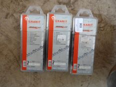 *Three Granit Saw Chains Part No. 55243257