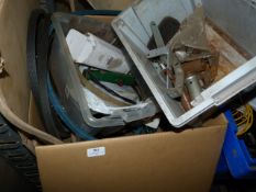 *Box of Various Pulleys and Other Lawnmower Access