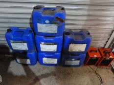 *Seven Bottles of Assorted Hydraulic Oil, Engine O