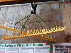 *Two Plastic Garden Rakes - No Shafts/Handles