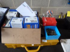 *Quantity of Various Wood Screws, Clips, Wall Plug