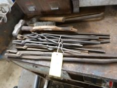*Quantity of Forging Tools, Two Hammers, Wire Brus
