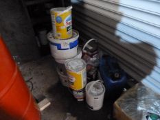 *Various Tins of Emulsions, Paints, etc.