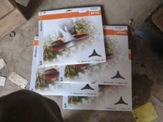 *Four Strimmer Brush Knives 300mm