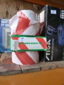 *Three Rolls Red & White Non-Adhesive Barrier Tape