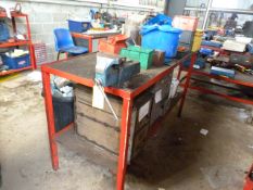 *Steel Workbench 70x170x95cm with 150mm Vice