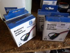*Four Husqvarna Battery Status Indicators