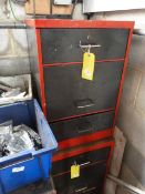 *Three Drawer Engineers Cabinet (grey & red)
