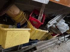 *Contents of Undershelf to Include Pulleys, Cablin