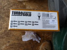 *Turbo Gold Single Thread Woodscrews