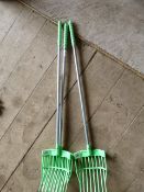 *Three Plastic and Aluminium Muck Forks
