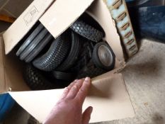 *Box of Various Lawnmower Tyres