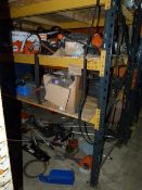 *Contents of Rack to Include Belts, Lawnmower Blad