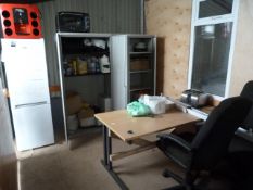 *Contents of Staff Kitchen to Include Desk, Chairs