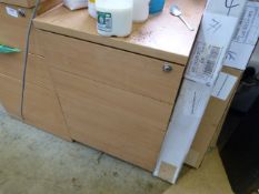 *Light Wood Effect Three Drawer Cabinet