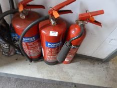 *Two Powder and One CO2 Fire Extinguishers