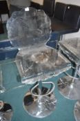 *Urban Decay Perspex & Chrome Gas-Lift Salon Stool