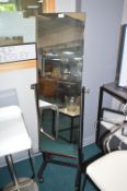 *Black Framed Metal Cheval Mirror