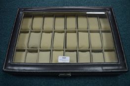 Black Wristwatch Display Case