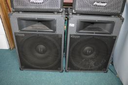 Pair of TOA PA Speakers