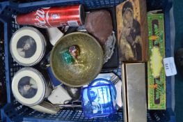 Collectible Items; Moneyboxes, Coco-Cola Bottle, e