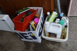 Two Boxes of Garden Items and Tools