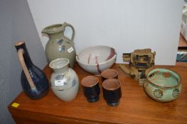Studio Pottery Jugs, Bowls, Vases, etc.