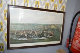 Framed Reproduction Print - Tattenham Corner Horse