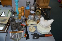 Vintage Kitchenware Including Picquot Ware Tray an