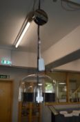 Silver & Glass Pendant Lamp