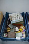 Vintage Collectibles; Thimbles, Tins, etc.