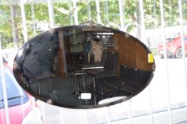 1950's Ova Beveled Edge Mirror