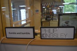 *Two Small Shop Display Light Boxes